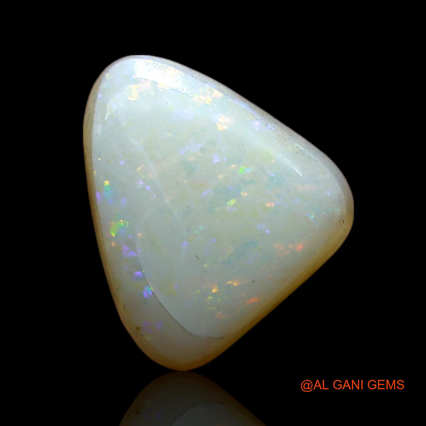2.00 Cts Natural Australian Fire Opal Loose Gemstone Trillion Cabochon 10x8x4 mm AF-393