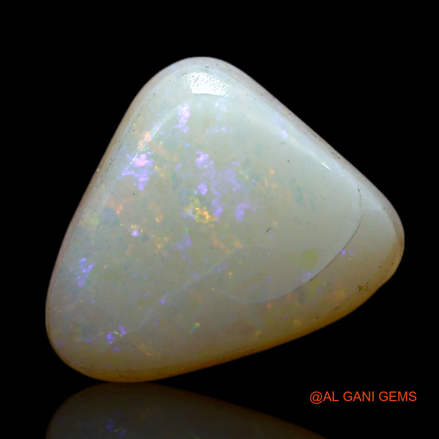 2.00 Cts Natural Australian Fire Opal Loose Gemstone Trillion Cabochon 10x8x4 mm AF-393