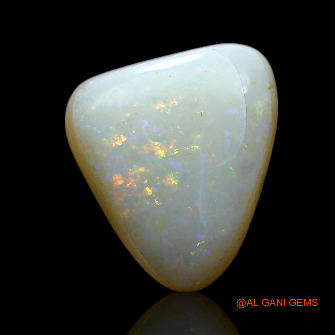 2.00 Cts Natural Australian Fire Opal Loose Gemstone Trillion Cabochon 10x8x4 mm AF-393