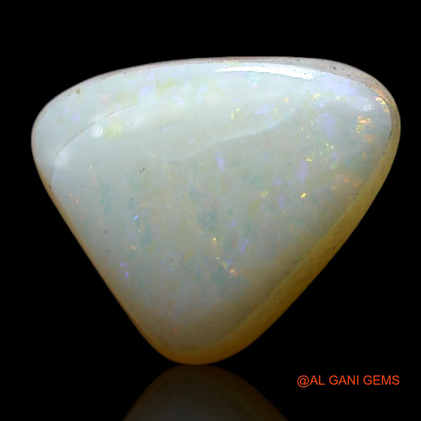 2.00 Cts Natural Australian Fire Opal Loose Gemstone Trillion Cabochon 10x8x4 mm AF-393