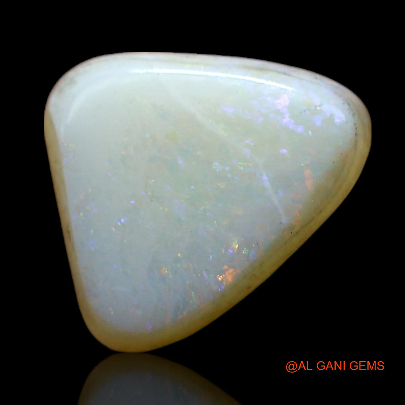 2.00 Cts Natural Australian Fire Opal Loose Gemstone Trillion Cabochon 10x8x4 mm AF-393