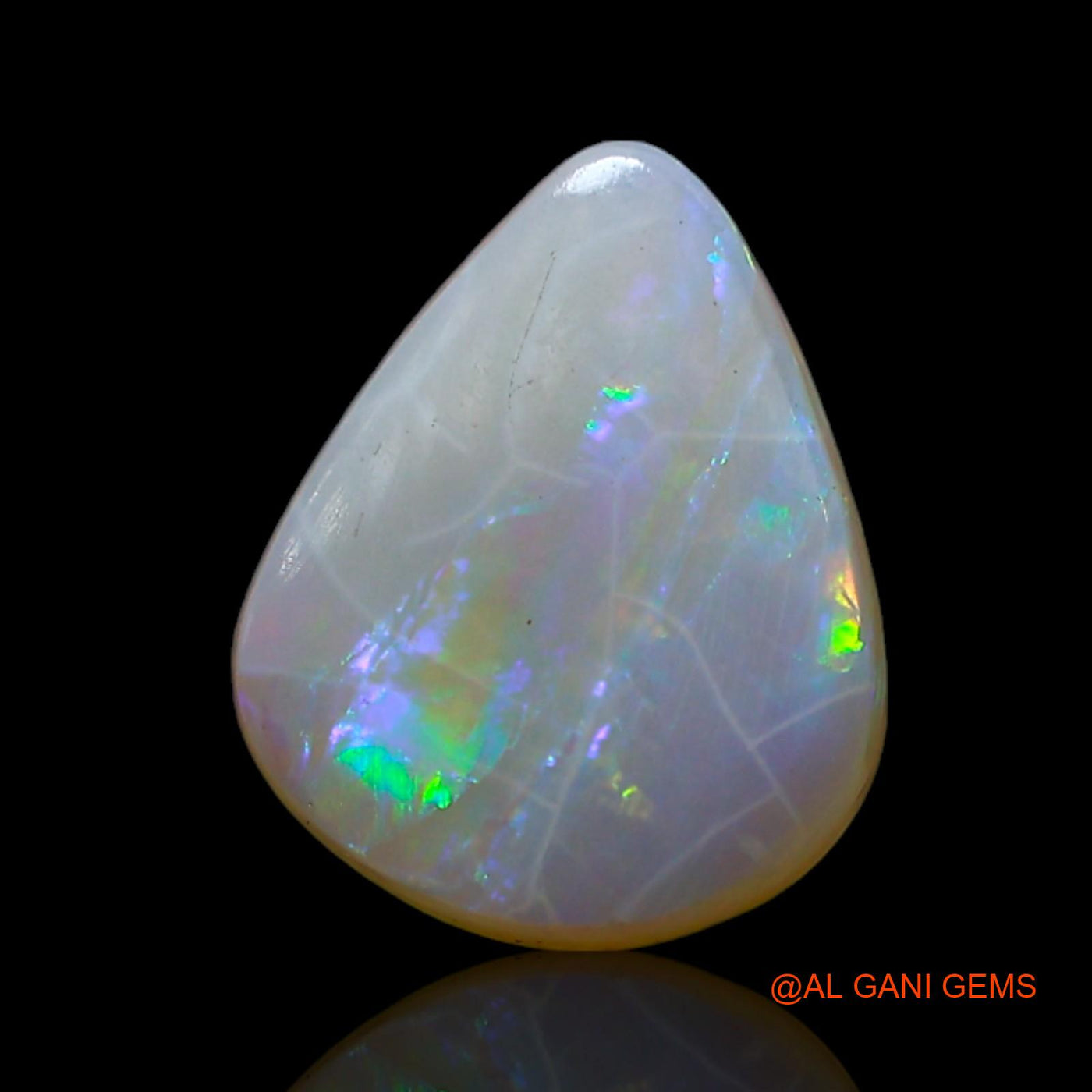 1.80 Cts Natural Australian Fire Opal Loose Gemstone Fancy Cabochon 10x8x3 mm AF-394