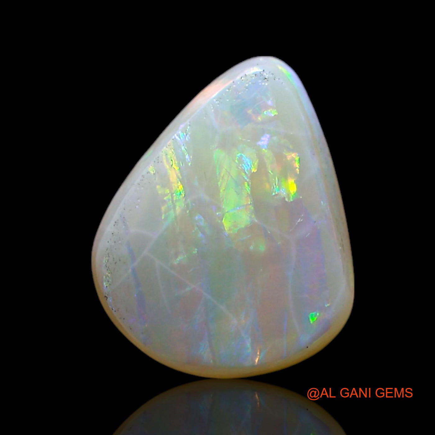 1.80 Cts Natural Australian Fire Opal Loose Gemstone Fancy Cabochon 10x8x3 mm AF-394