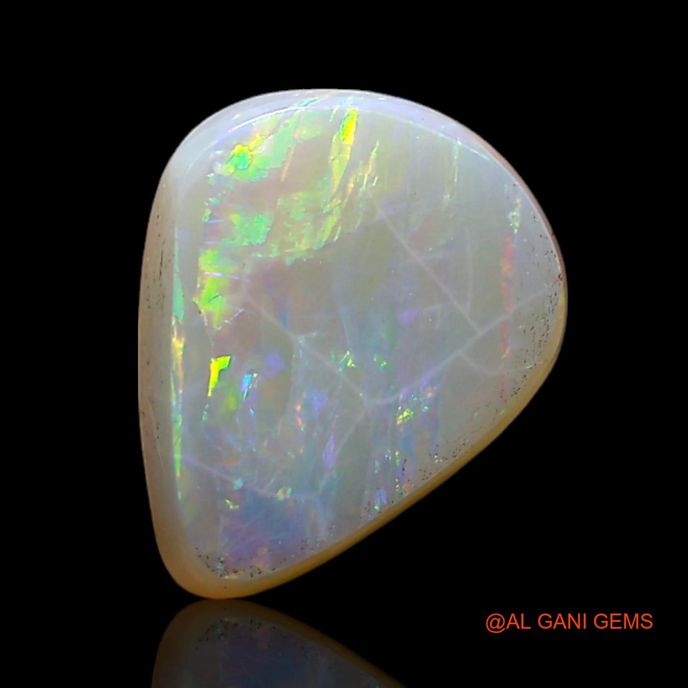 1.80 Cts Natural Australian Fire Opal Loose Gemstone Fancy Cabochon 10x8x3 mm AF-394