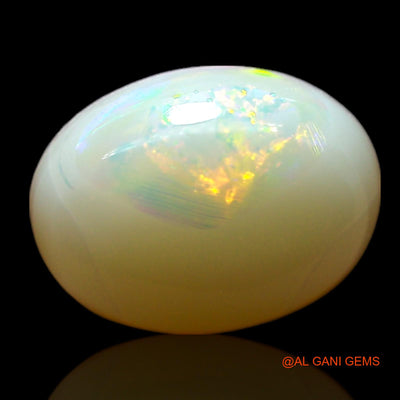 1.00 Cts Natural Australian Fire Opal Loose Gemstone Oval Cabochon 9x7x3 mm AF-396