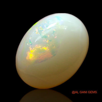 1.00 Cts Natural Australian Fire Opal Loose Gemstone Oval Cabochon 9x7x3 mm AF-396