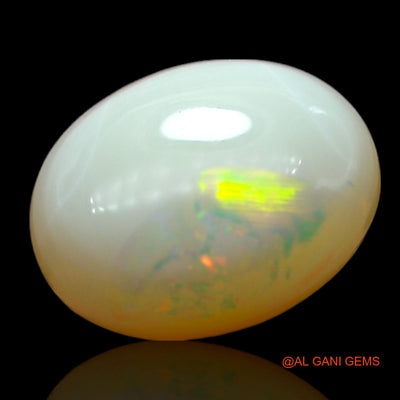 1.00 Cts Natural Australian Fire Opal Loose Gemstone Oval Cabochon 9x7x3 mm AF-396