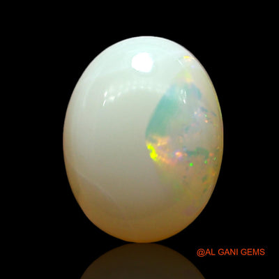1.00 Cts Natural Australian Fire Opal Loose Gemstone Oval Cabochon 9x7x3 mm AF-396