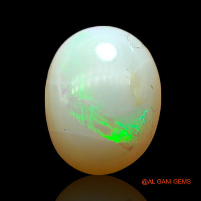 1.00 Cts Natural Australian Fire Opal Loose Gemstone Oval Cabochon 9x6x3 mm AF-397