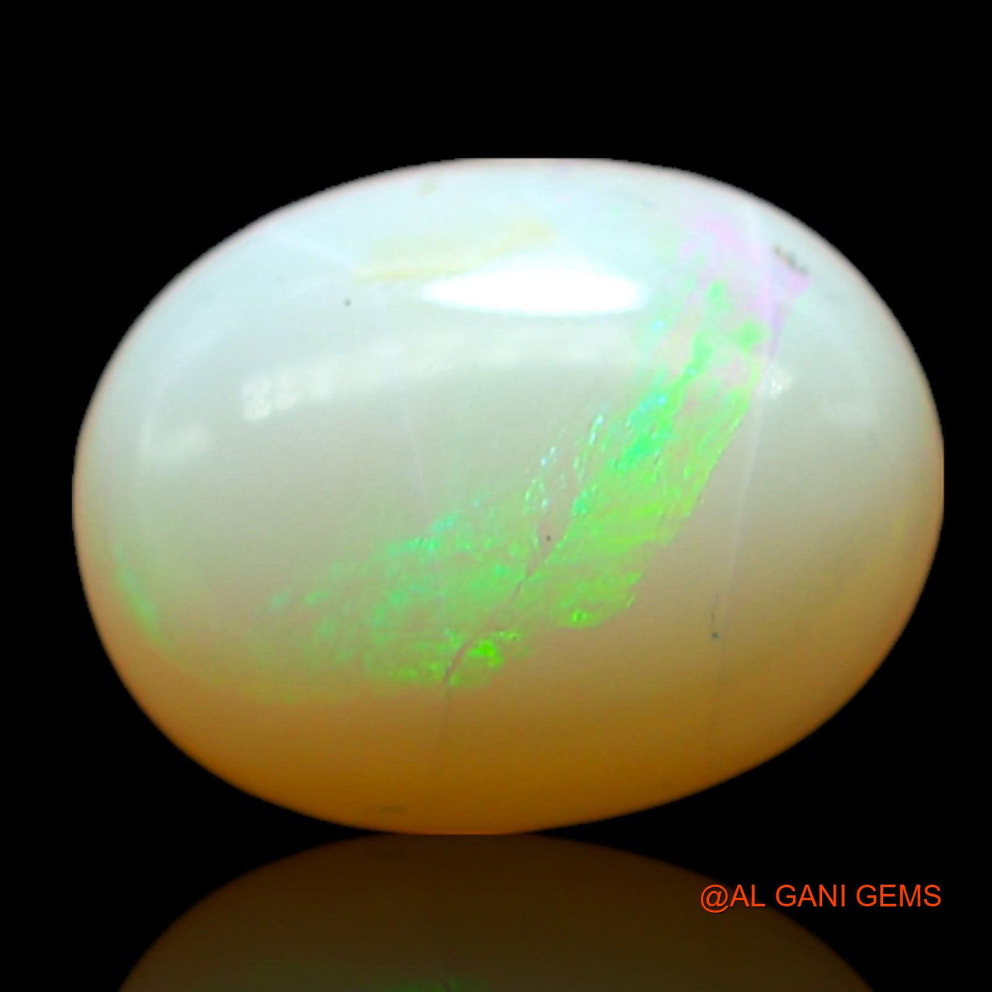 1.00 Cts Natural Australian Fire Opal Loose Gemstone Oval Cabochon 9x6x3 mm AF-397