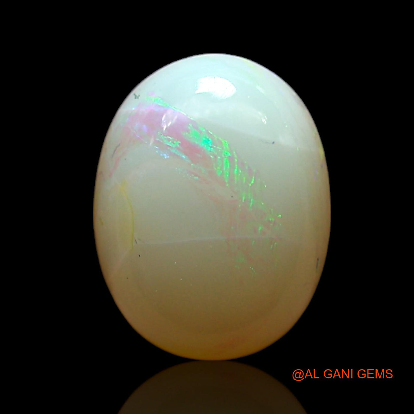 1.00 Cts Natural Australian Fire Opal Loose Gemstone Oval Cabochon 9x6x3 mm AF-397