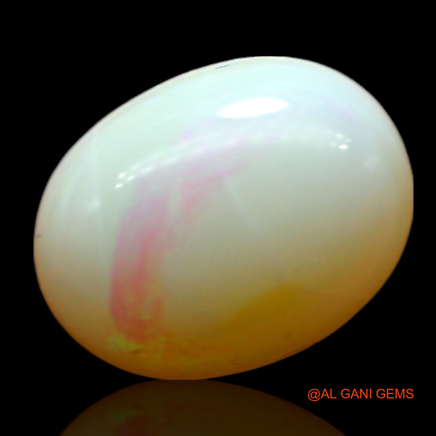 1.00 Cts Natural Australian Fire Opal Loose Gemstone Oval Cabochon 9x6x3 mm AF-397