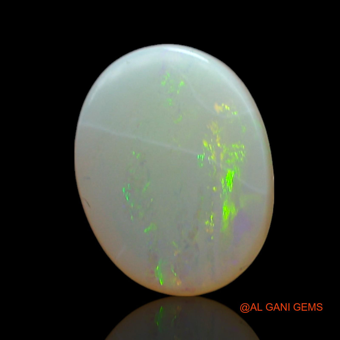1.00 Cts Natural Australian Fire Opal Loose Gemstone Oval Cabochon 9x6x3 mm AF-397