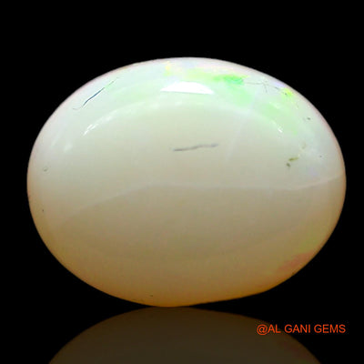 1.00 Cts Natural Australian Fire Opal Loose Gemstone Oval Cabochon 8x7x3 mm AF-398