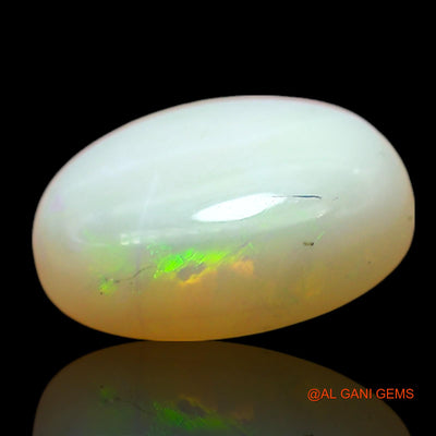 1.00 Cts Natural Australian Fire Opal Loose Gemstone Oval Cabochon 8x7x3 mm AF-398
