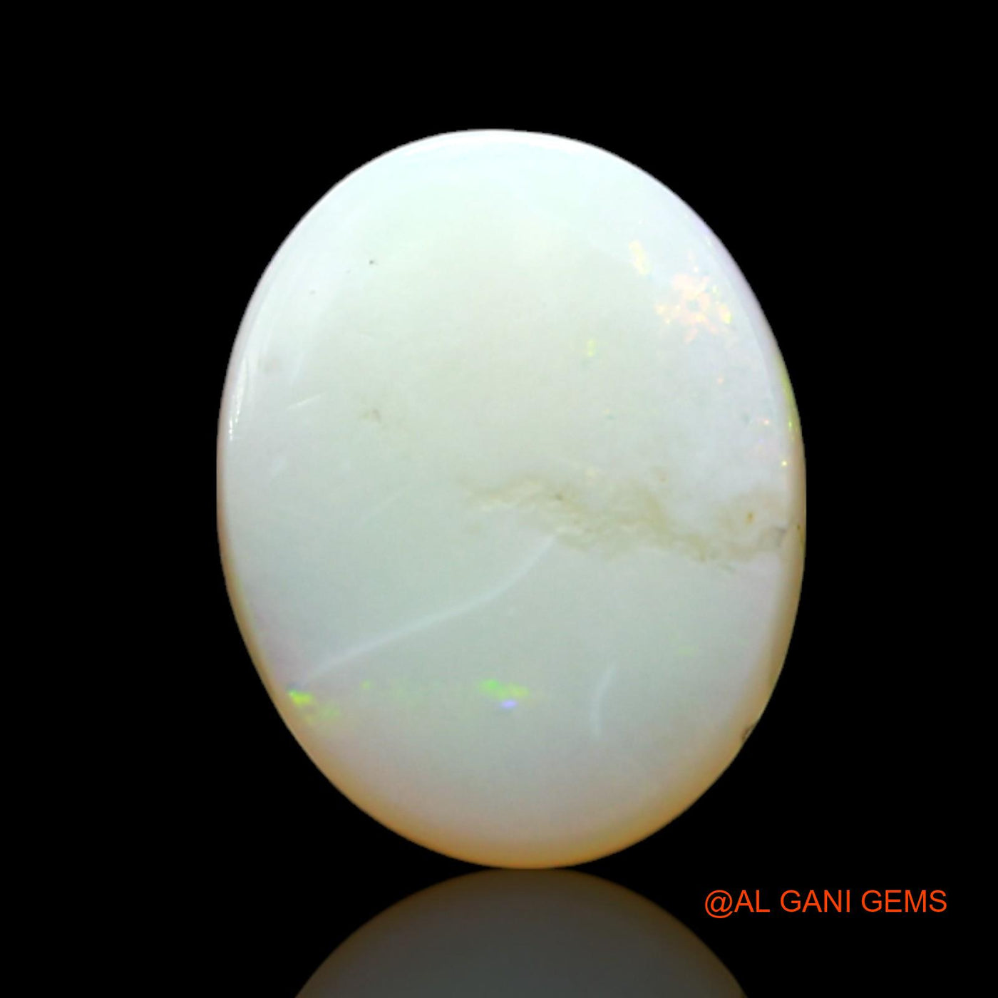 1.00 Cts Natural Australian Fire Opal Loose Gemstone Oval Cabochon 8x7x3 mm AF-398