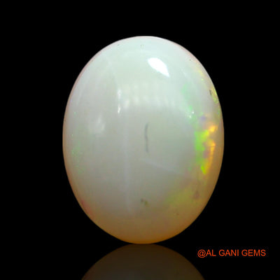 1.00 Cts Natural Australian Fire Opal Loose Gemstone Oval Cabochon 8x7x3 mm AF-398