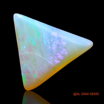Natural Fire Opal Gemstone 0.85 Cts Loose Trillion Cabochon From Australia 7x7x2 mm AF-399