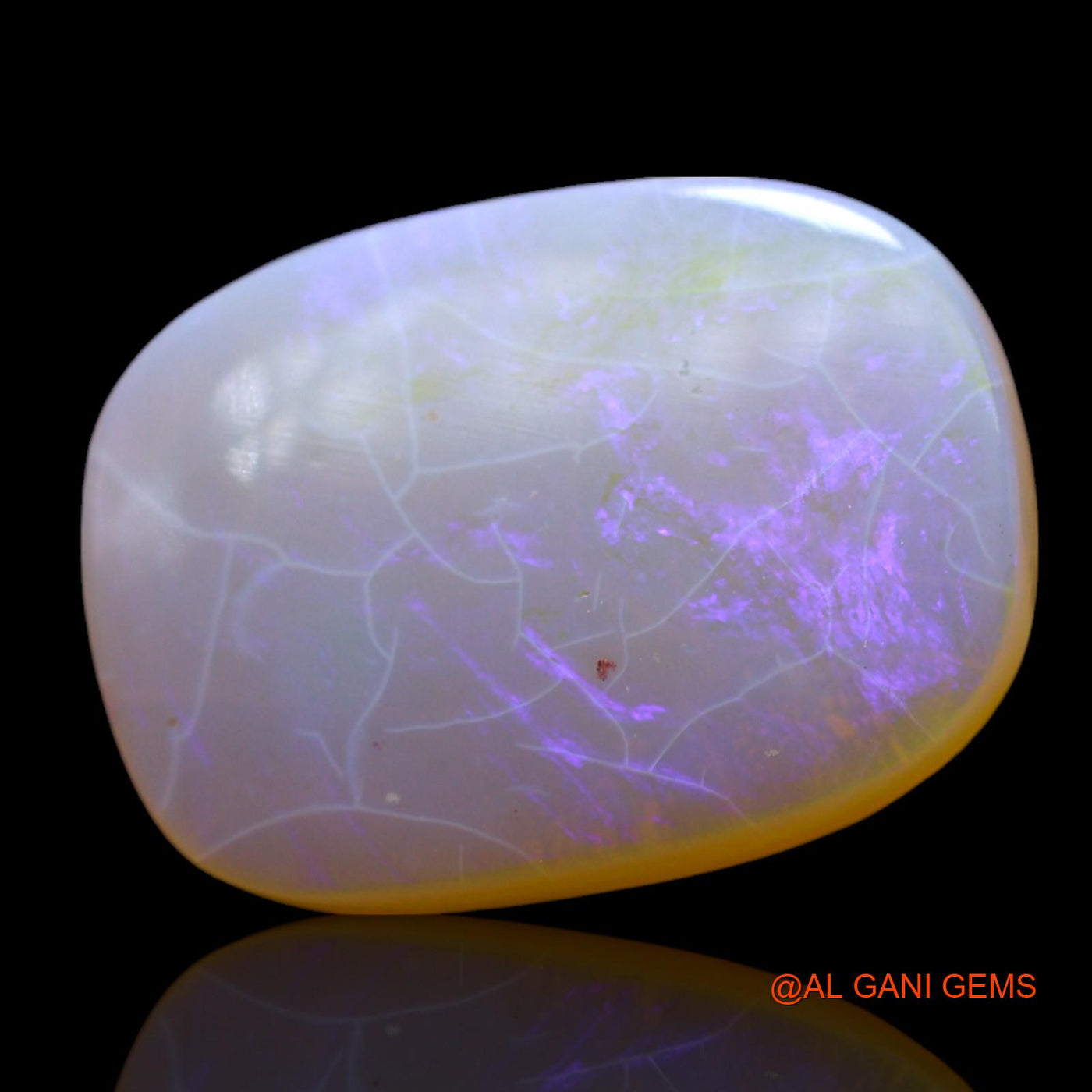 Natural Fire Opal Gemstone 7.00 Cts Loose Oval Cabochon From Australia 18x13x4 mm AF-39