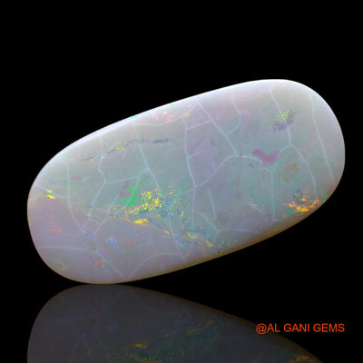 9.00 Cts Natural Australian Fire Opal Loose Gemstone Oval Cabochon 29x14x3 mm AF-3
