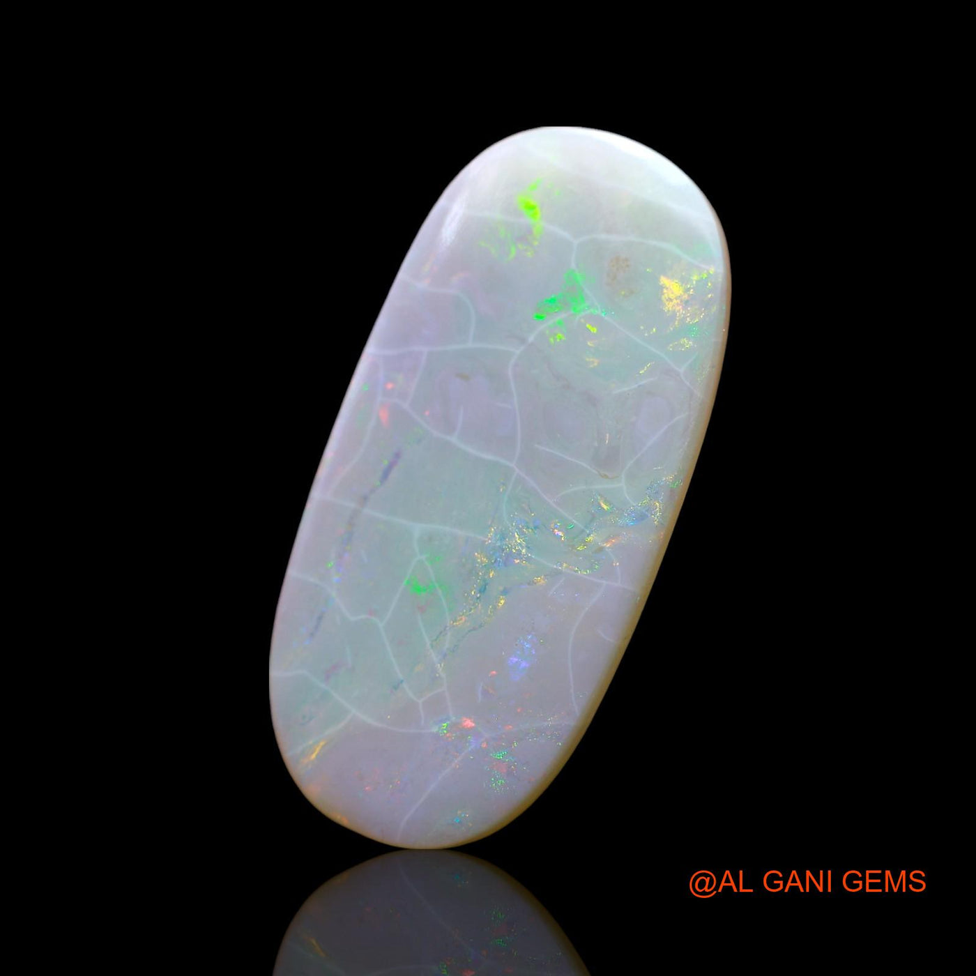 9.00 Cts Natural Australian Fire Opal Loose Gemstone Oval Cabochon 29x14x3 mm AF-3