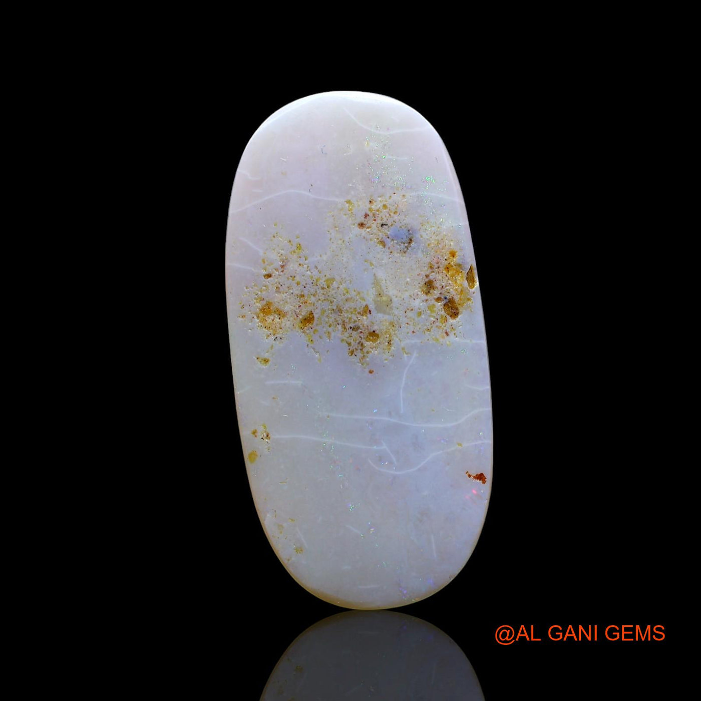 9.00 Cts Natural Australian Fire Opal Loose Gemstone Oval Cabochon 29x14x3 mm AF-3