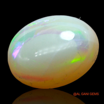 1.00 Cts Unheated Australian Fire Opal Loose Gemstone Oval Cabochon Natural 7x6x3 mm AF-400