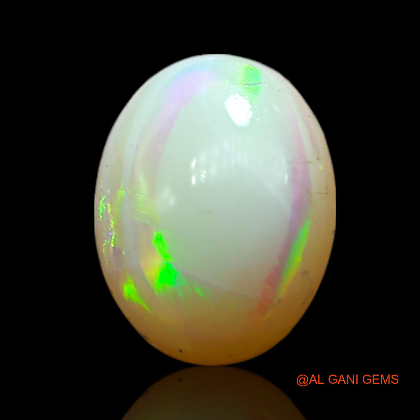 1.00 Cts Unheated Australian Fire Opal Loose Gemstone Oval Cabochon Natural 7x6x3 mm AF-400