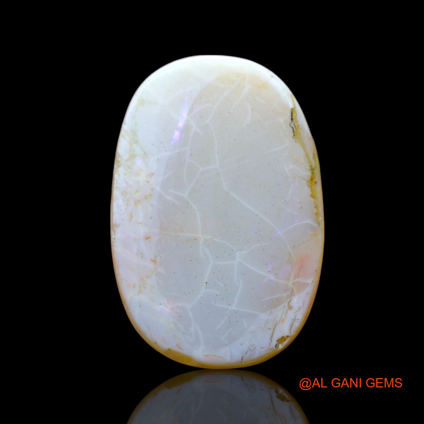 23.00 Cts Natural Australian Fire Opal Loose Gemstone Oval Cabochon 25x15x7 mm AF-401