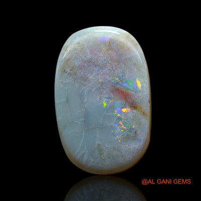 Natural Untreated Fire Opal Loose Gemstone Oval Cabochon From Australia 17.00 Cts 22x14x6 mm AF-402