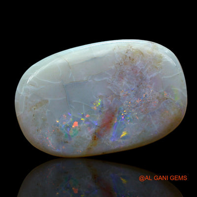 Natural Untreated Fire Opal Loose Gemstone Oval Cabochon From Australia 17.00 Cts 22x14x6 mm AF-402