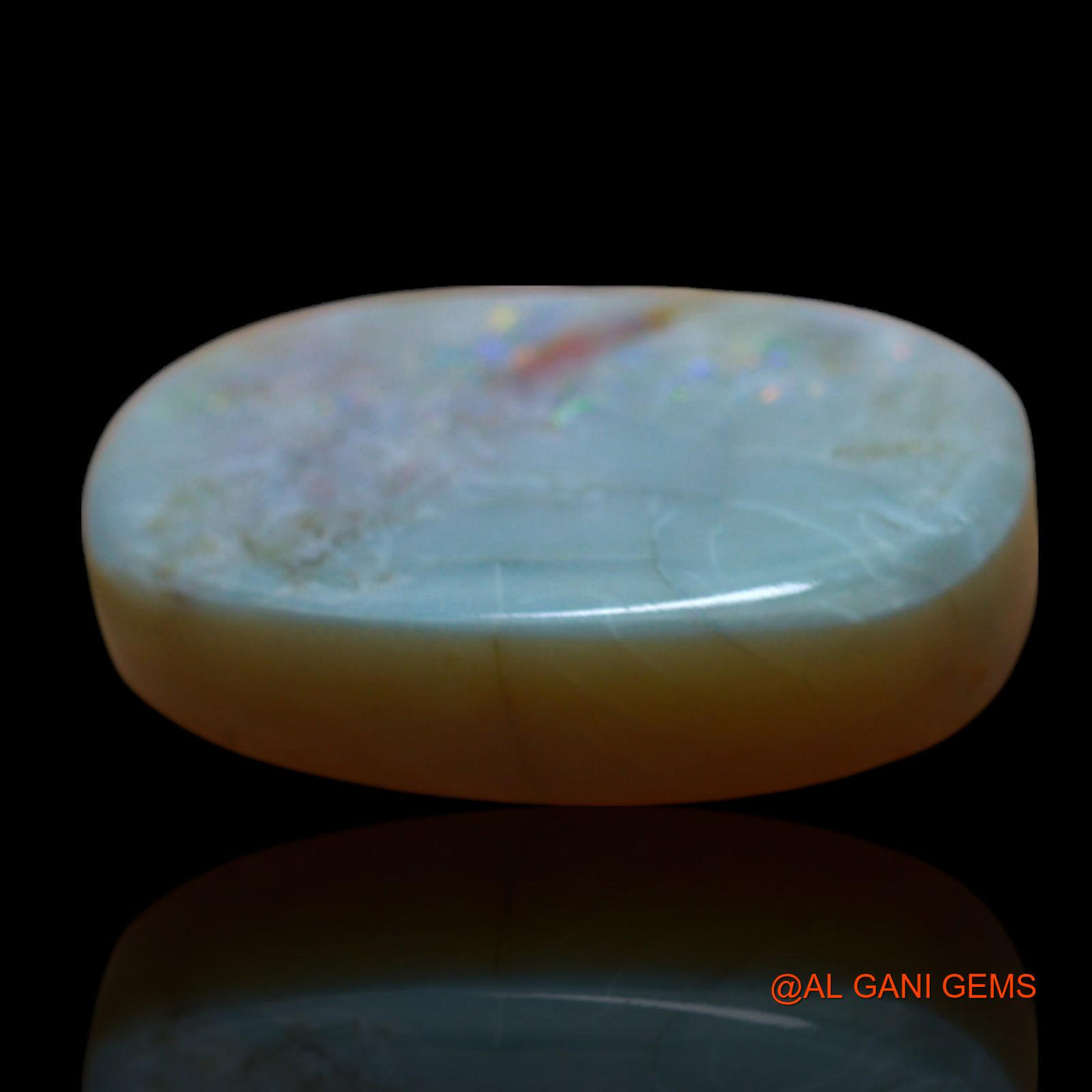 Natural Untreated Fire Opal Loose Gemstone Oval Cabochon From Australia 17.00 Cts 22x14x6 mm AF-402