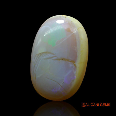18.00 Cts Natural Australian Fire Opal Loose Gemstone Oval Cabochon 23x15x7 mm AF-404