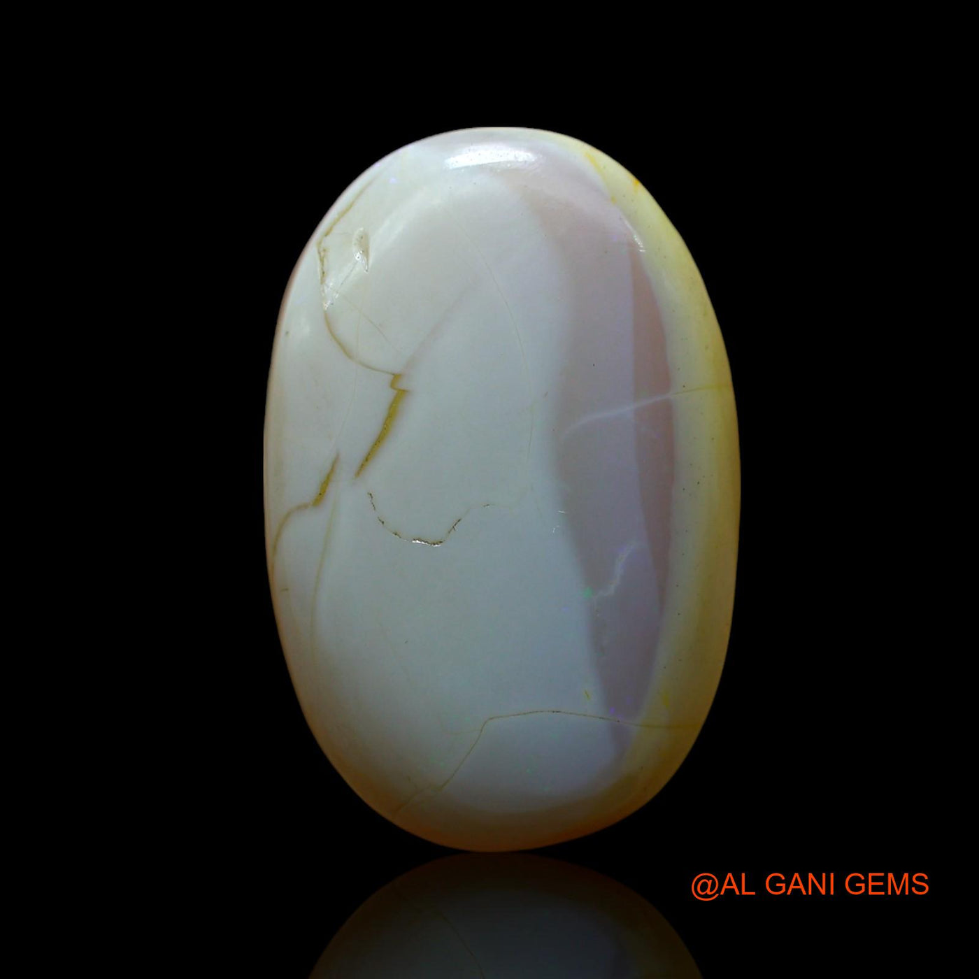 18.00 Cts Natural Australian Fire Opal Loose Gemstone Oval Cabochon 23x15x7 mm AF-404