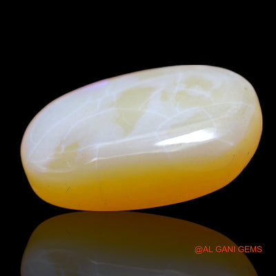 16.00 Cts Natural Australian Fire Opal Loose Gemstone Oval Cabochon 21x15x7 mm AF-406