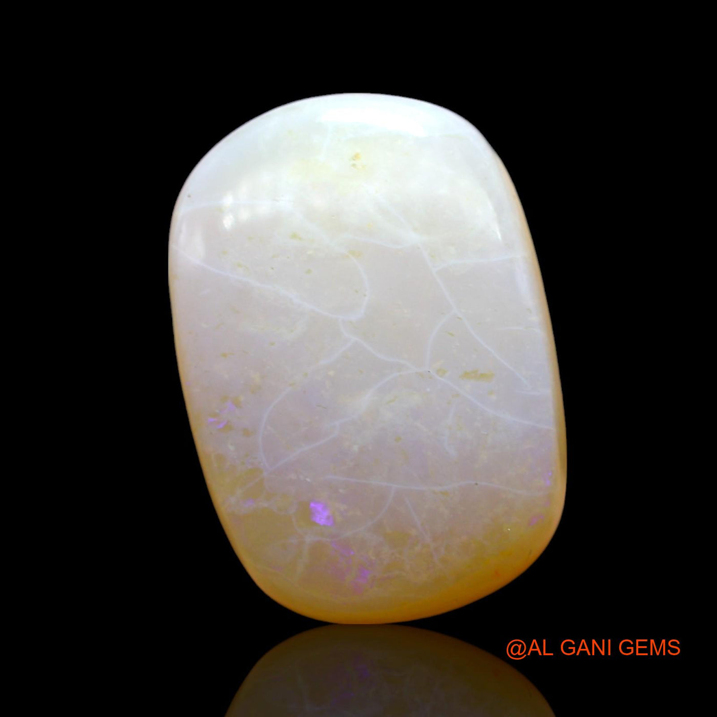 16.00 Cts Natural Australian Fire Opal Loose Gemstone Oval Cabochon 21x15x7 mm AF-406