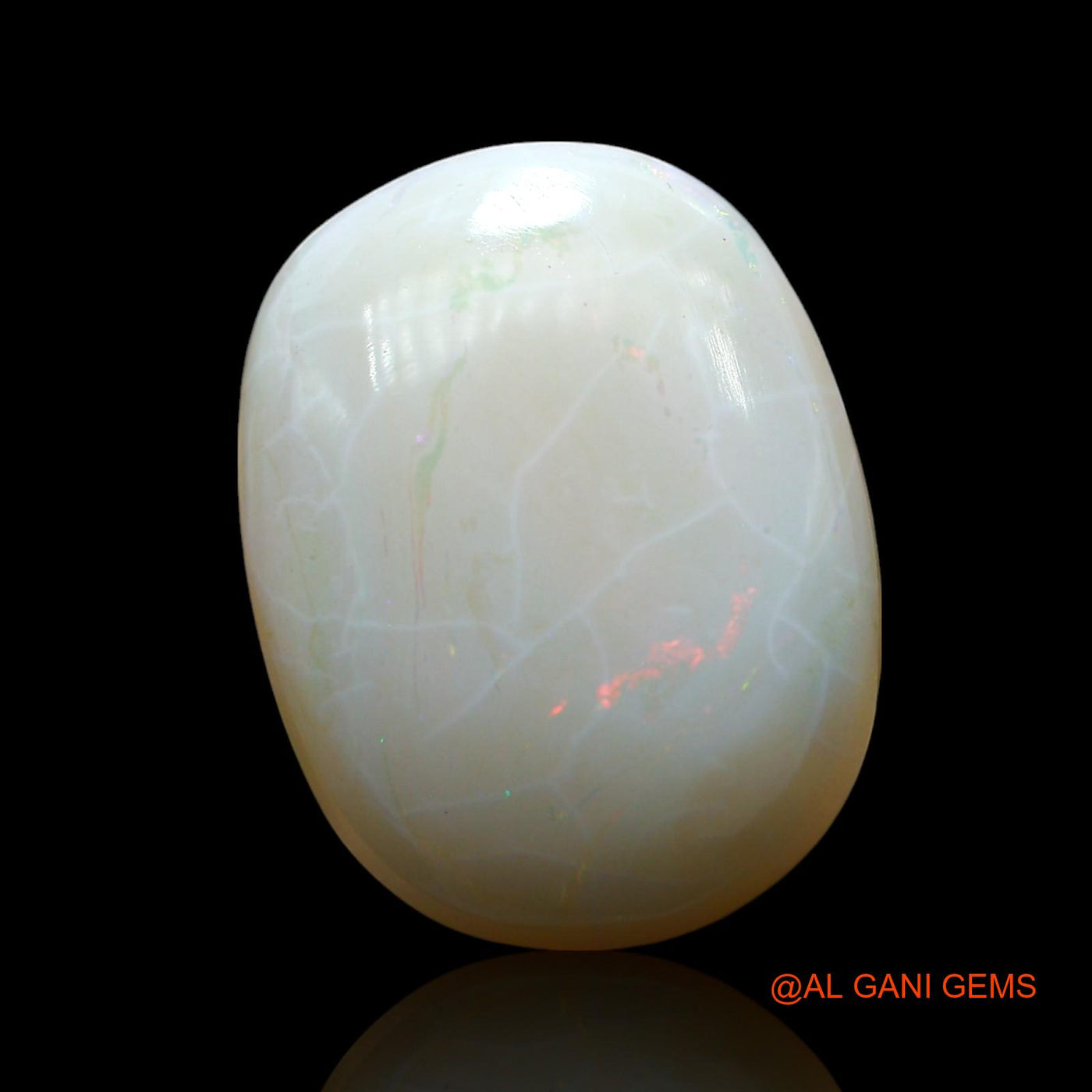 14.00 Cts Natural Australian Fire Opal Loose Gemstone Oval Cabochon 20x16x7 mm AF-407
