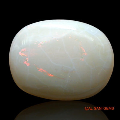 14.00 Cts Natural Australian Fire Opal Loose Gemstone Oval Cabochon 20x16x7 mm AF-407