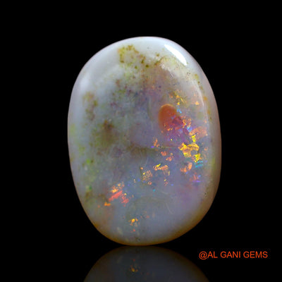14.00 Cts Natural Australian Fire Opal Loose Gemstone Oval Cabochon 20x15x5 mm AF-408