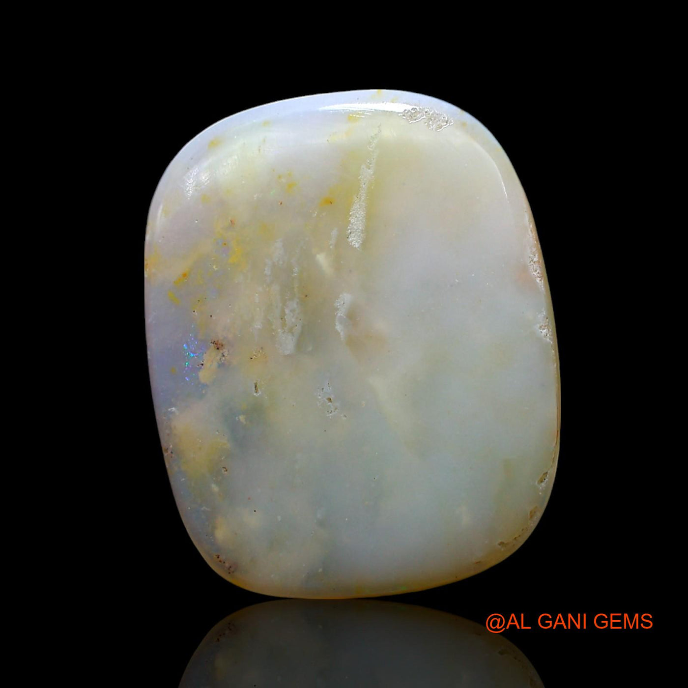 8.00 Cts Natural Australian Fire Opal Loose Gemstone Oval Cabochon 20x16x3 mm AF-409