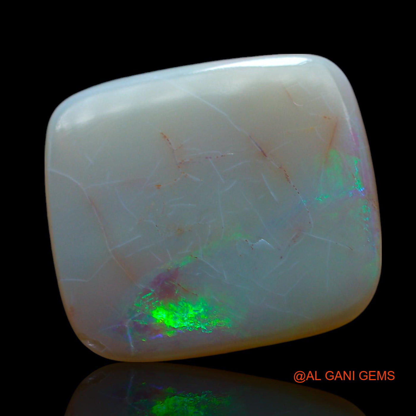 8.00 Cts Natural Australian Fire Opal Loose Gemstone Oval Cabochon 16x14x4 mm AF-40