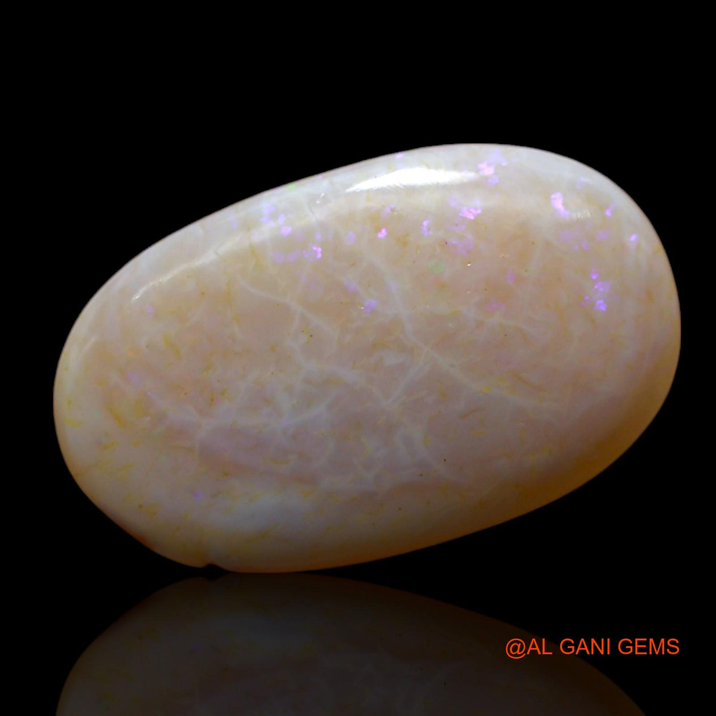 8.00 Cts Natural Australian Fire Opal Loose Gemstone Oval Cabochon 21x13x4 mm AF-411