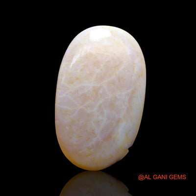 8.00 Cts Natural Australian Fire Opal Loose Gemstone Oval Cabochon 21x13x4 mm AF-411