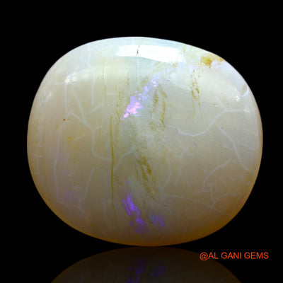 12.00 Cts Natural Australian Fire Opal Loose Gemstone Oval Cabochon 19x17x5 mm AF-414