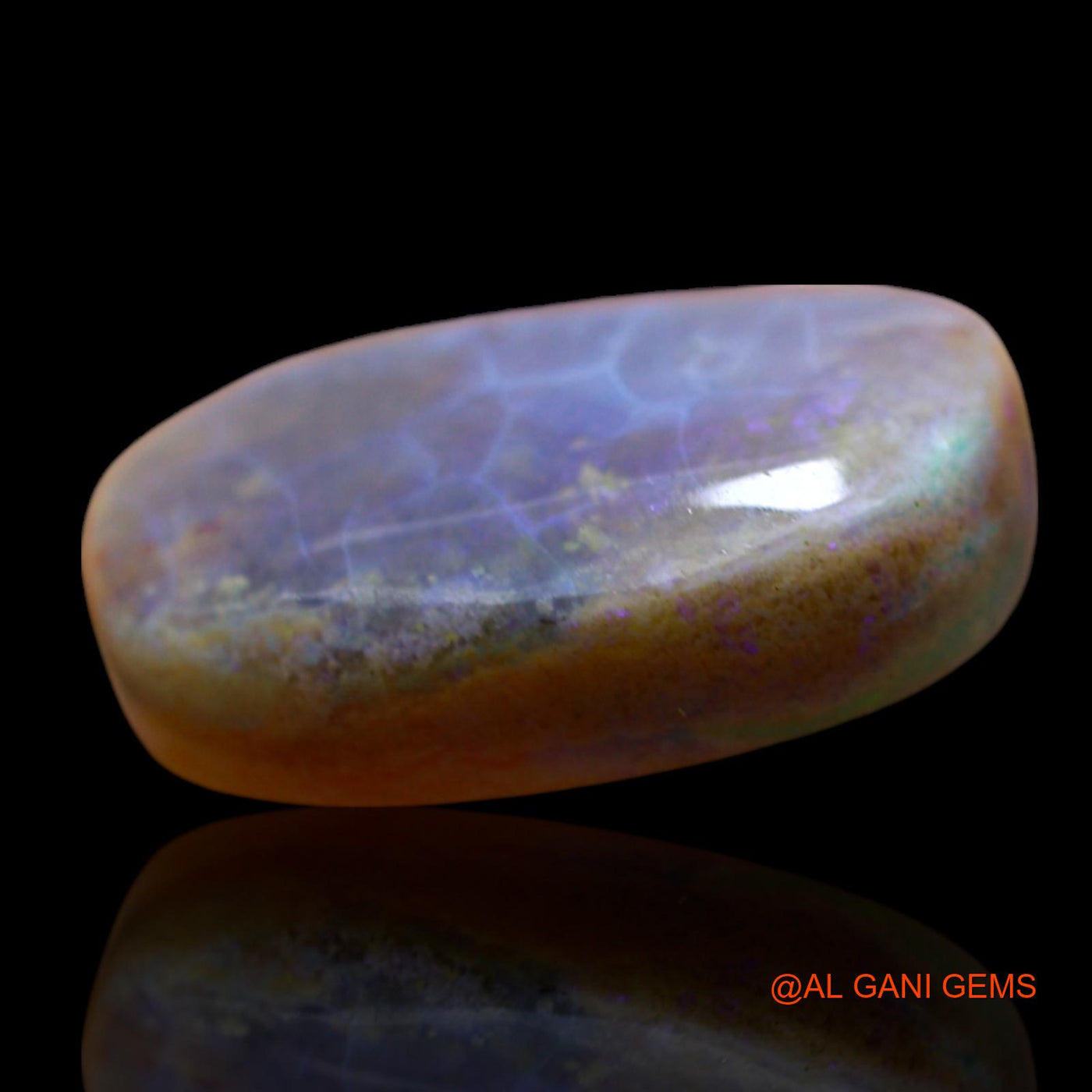 14.00 Cts Natural Australian Fire Opal Loose Gemstone Oval Cabochon 19x15x6 mm AF-415