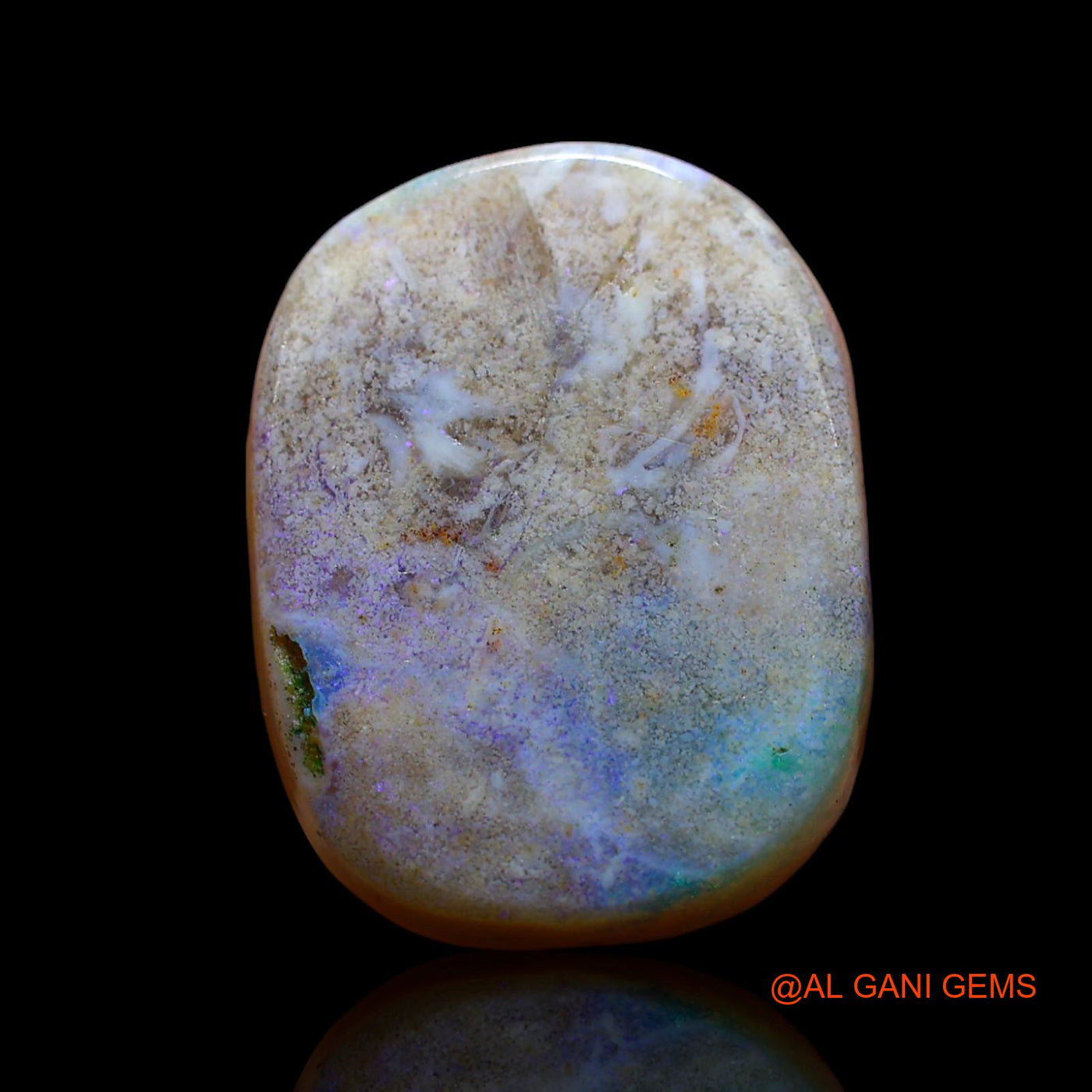 14.00 Cts Natural Australian Fire Opal Loose Gemstone Oval Cabochon 19x15x6 mm AF-415