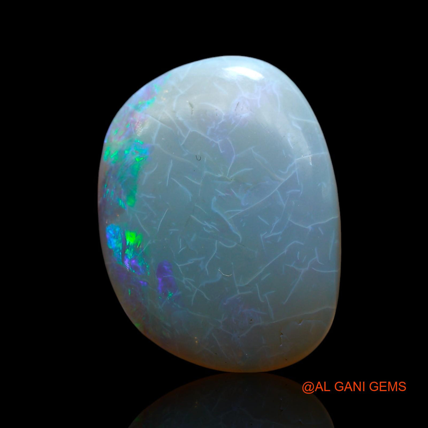 10.00 Cts Natural Australian Fire Opal Loose Gemstone Oval Cabochon 19x15x5 mm AF-418