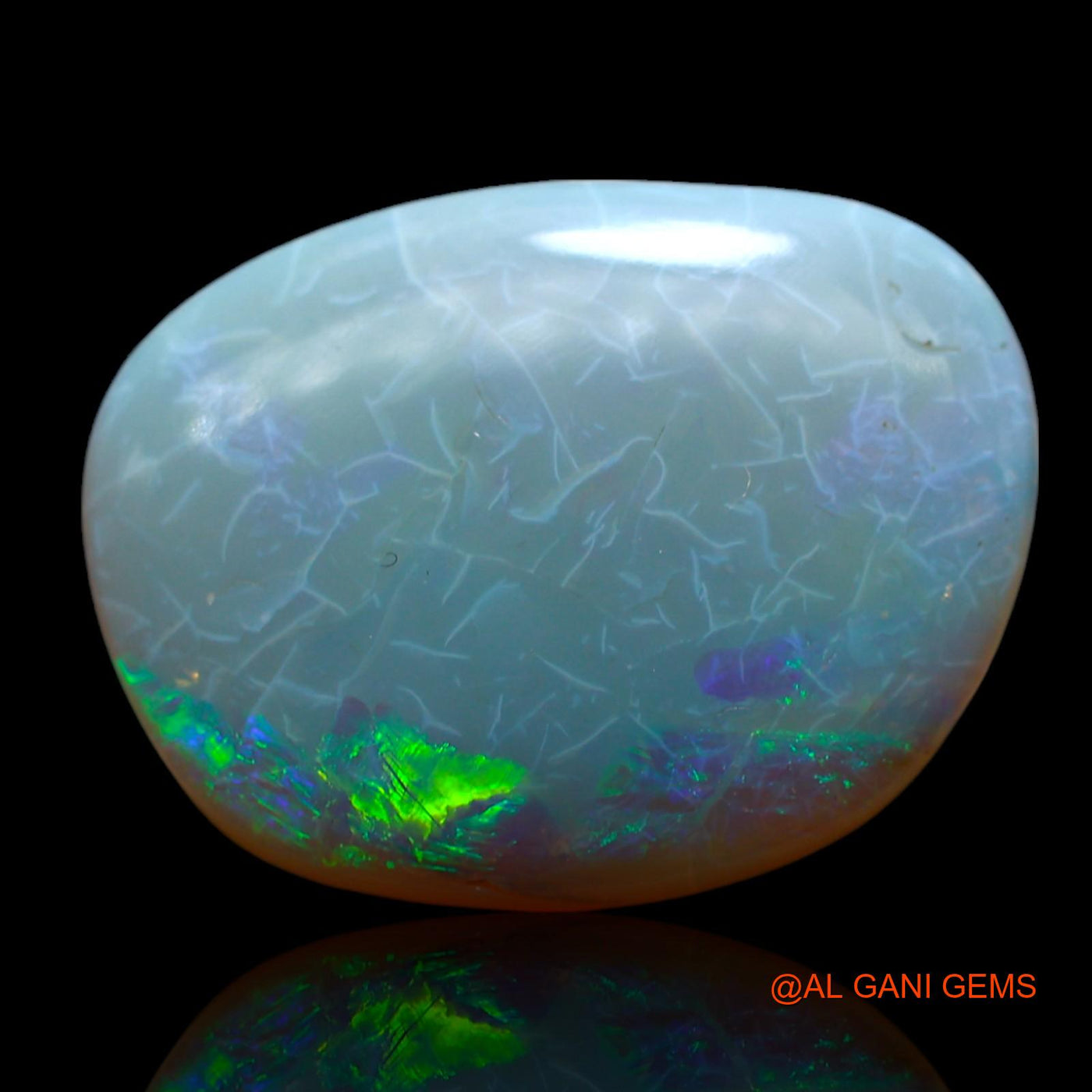 10.00 Cts Natural Australian Fire Opal Loose Gemstone Oval Cabochon 19x15x5 mm AF-418