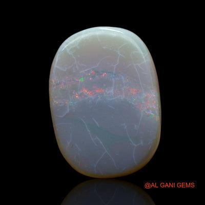 Natural Untreated Fire Opal Loose Gemstone Oval Cabochon From Australia 11.00 Cts 17x12x6 mm AF-426