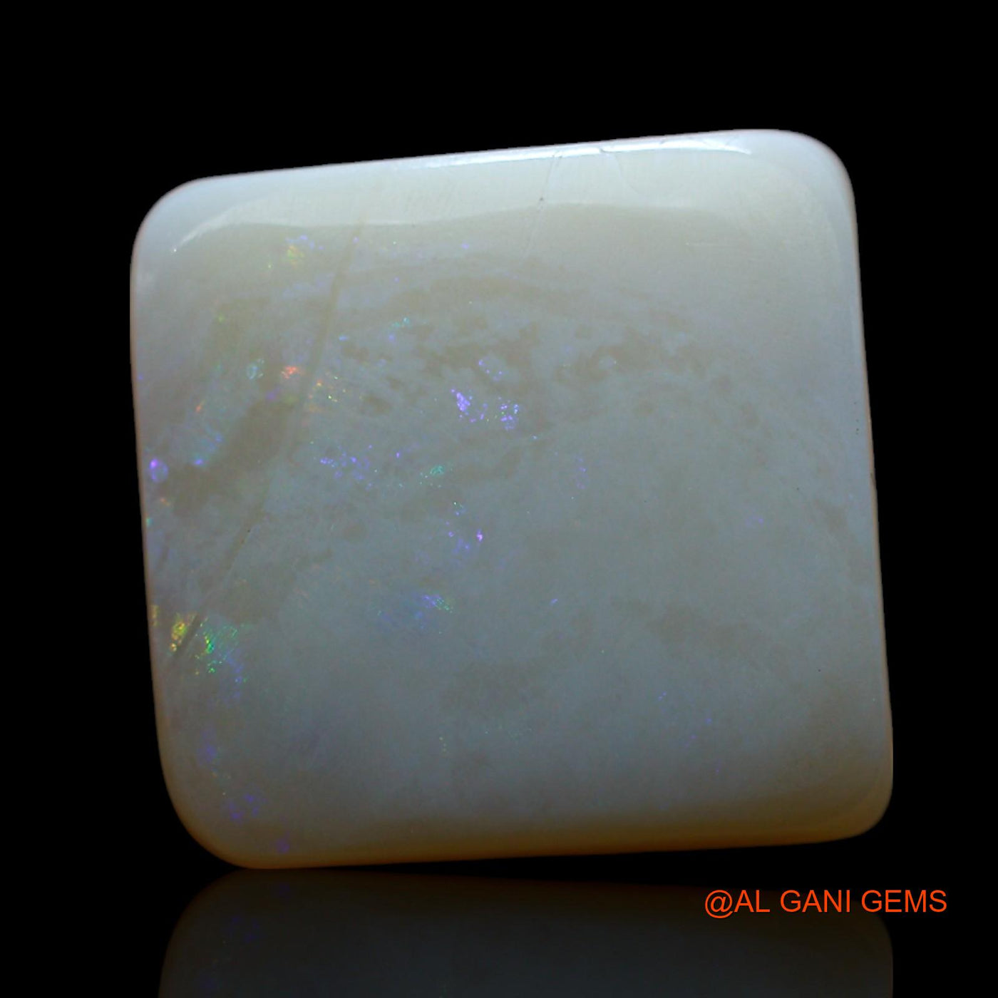Natural Untreated Fire Opal Loose Gemstone Square Cabochon From Australia 10.00 Cts 15x14x6 mm AF-429